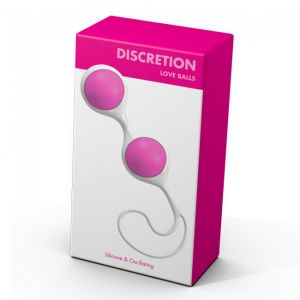 008 Шарики вагинальные на гибкой сцепке Discretion Love Balls Pink White Minx ― Секс Культура