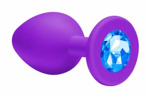 4011-03Lola Анальная пробка Emotions Cutie Small Purple light blue crystal 4011-03Lola ― Секс Культура