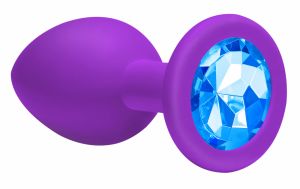 4013-05Lola Анальная пробка Emotions Cutie Large Purple light blue crystall 4013-05Lola ― Секс Культура