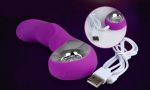 271819 Силиконовый вибратор фиолет 10 режимов USB