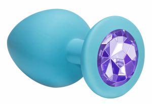 4013-04Lola Анальная пробка Emotions Cutie Large Turquoise light purple crystal 4013-04Lola ― Секс Культура