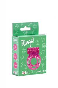 0114-83 Эрекционное кольцо с вибрацией Rings Axle-pin pink ― Секс Культура