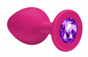 4011-01Lola Анальная пробка Emotions Cutie Small Pink dark purple crystal 4011-01Lola ― Секс Культура