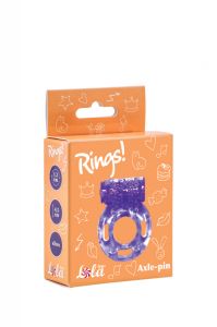0114-81 Эрекционное кольцо с вибрацией Rings Axle-pin purple  ― Секс Культура