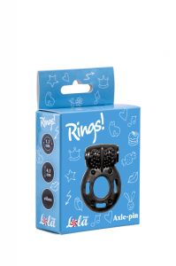 0114-82Lola Эрекционное кольцо с вибрацией Rings Axle-pin black 0114-82Lola ― Секс Культура
