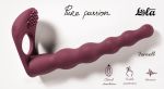 1203-02lola Вибронасадка для Двойного Проникновения Pure Passion Farnell Wine Red 1203-02lola