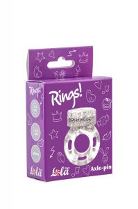 0114-80 Эрекционное кольцо с вибрацией Rings Axle-pin white ― Секс Культура